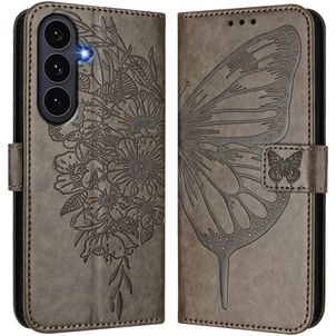 Mobigear Butterfly Samsung Galaxy S26 FE Hoesje Bookcase Portemonnee - Grijs