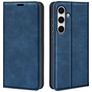 Mobigear Retro Slim Samsung Galaxy S24 FE Hoesje Bookcase Portemonnee - Donkerblauw