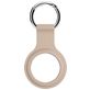 Xccess Keychain Apple AirTag Hoesje Flexibel Siliconen Sleutelhanger - Sand