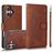 Mobigear Wallet iPhone 16 Hoesje Uitneembare 2in1 Bookcase Portemonnee - Bruin