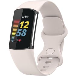 Mobigear Sport Dual Siliconen Fitbit Charge 5 Bandje Druksluiting - Sterrenlicht