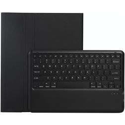 Mobigear Ultra Thin iPad Air 13 Inch (2025) Hoes QWERTY Bluetooth Toetsenbord Bookcase + Stylus Houder - Zwart