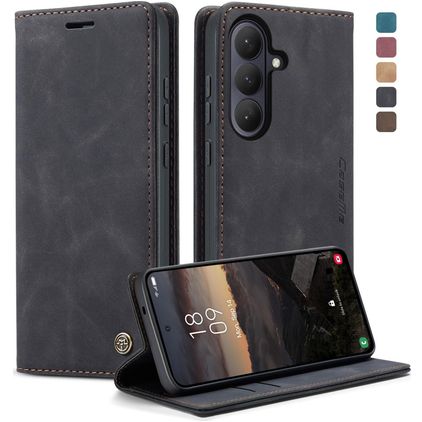 CaseMe 013 Samsung Galaxy S26 Plus Hoesje Bookcase Portemonnee - Zwart