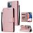 Mobigear Wallet iPhone 14 Plus Hoesje Bookcase Portemonnee - Roségoud