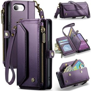 CaseMe C36 iPhone 17e Hoesje Bookcase Portemonnee - Paars