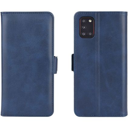 Mobigear Slim Magnet Samsung Galaxy A31 Hoesje Bookcase Portemonnee - Blauw