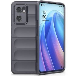 Mobigear Bumpy OPPO Find X5 Lite Hoesje Flexibel TPU Backcover - Charcoal