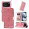 Mobigear Sunflower iPhone 17 Pro Hoesje Bookcase Portemonnee - Roze