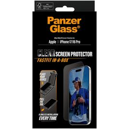 PanzerGlass FastFit iPhone 16 Pro Glazen Screenprotector Privacy - Case Friendly