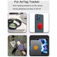 Mobigear Sticky Disc Apple AirTag Hoesje Flexibel Siliconen - Groen