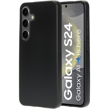 Mobiparts Classic Samsung Galaxy S24 Hoesje Flexibel TPU Backcover - Matt Black