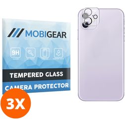 Mobigear iPhone 11 Glazen Camera Protector - Case Friendly (3-Pack)