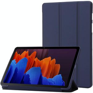 Mobigear Tri-Fold Gel Samsung Galaxy Tab S11 Hoes TPU,Kunstleer Bookcase - Donkerblauw