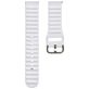 Mobigear Bumpy Siliconen Smartwatch Bandje Gespsluiting - Universeel 20 mm aansluiting - Wit