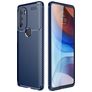 Mobigear Racing Motorola Moto G71 5G Hoesje Flexibel TPU Backcover - Blauw