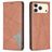 Mobigear Rhombus Slim iPhone 17 Pro Hoesje Bookcase - Bruin