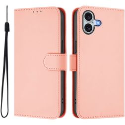 Mobigear Urban Wallet iPhone 16 Plus Hoesje Bookcase Portemonnee - Roze