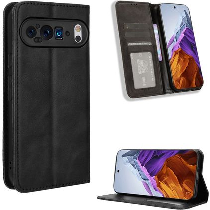 Mobigear Sensation Google Pixel 9 Pro Hoesje Bookcase Portemonnee - Zwart