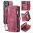 Caseme 008 iPhone 16 Plus Hoesje Uitneembare 2in1 Bookcase Portemonnee - Rood