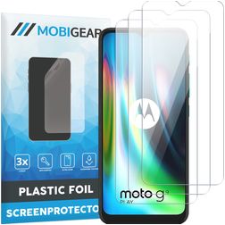 Mobigear Motorola Moto G9 Play Screenprotector Folie - Case Friendly (3-Pack)