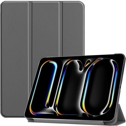 Mobigear Tri-Fold iPad Pro 13 Inch (2025) Hoes Bookcase - Grijs