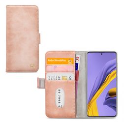 Mobilize Elite Gelly Samsung Galaxy A71 Hoesje Bookcase - Soft Pink