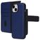 Mobiparts iPhone 15 MagSafe Hoesje Echt Leer Uitneembare 2in1 Bookcase Portemonnee - Blauw