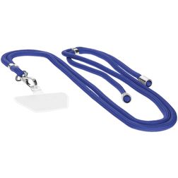 Mobiparts Phonecord Universeel Telefoonkoord Verstelbaar - Blauw