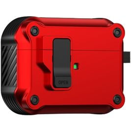 Mobigear Armor Clip Apple AirPods Pro 1 Hardcase Hoesje - Rood