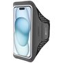 Mobiparts Comfort Fit Telefoonhouder Hardlopen iPhone 15 Sport Hoesje Neopreen Sportarmband - Zwart