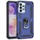Mobigear Armor Ring Samsung Galaxy A23 Hoesje Hardcase Backcover Shockproof met Ringhouder - Blauw