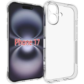 Mobigear Cushion Doorzichtig iPhone 17 Hoesje Flexibel TPU Backcover - Transparant
