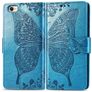 Mobigear Butterfly iPhone 16e Hoesje Bookcase Portemonnee - Blauw