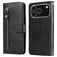Mobigear Zipper iPhone 17 Pro Hoesje Bookcase Portemonnee - Zwart