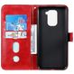 Mobigear Zipper Xiaomi Redmi Note 9 Hoesje Bookcase Portemonnee - Rood