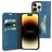 Mobiparts Classic Wallet iPhone 14 Pro Max Hoesje Bookcase Portemonnee - Steel Blue