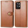 Mobigear Snap Button Realme GT2 Pro Hoesje Bookcase Portemonnee - Bruin