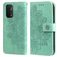 Mobigear Flowers OPPO A74 5G Hoesje Bookcase Portemonnee - Turquoise