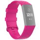 Mobigear Cross Siliconen Fitbit Charge 4 Bandje Gespsluiting - Magenta