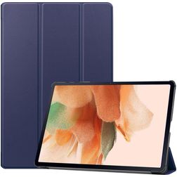 Mobigear Tri-Fold Samsung Galaxy Tab S7 FE Hoes Bookcase - Donkerblauw