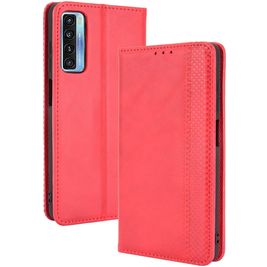 Mobigear Sensation TCL 20 5G Hoesje Bookcase Portemonnee - Rood