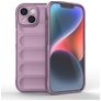 Mobigear Bumpy iPhone 15 Hoesje Flexibel TPU Backcover - Paars