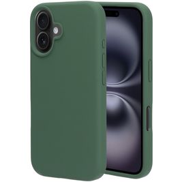 Mobiparts iPhone 16 Siliconen Hoesje Backcover - Forest Green Mobiparts iPhone 16 Siliconen Hoesje Backcover - Forest Green