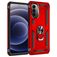Mobigear Armor Ring Motorola Moto G82 Hoesje Hardcase Backcover Shockproof met Ringhouder - Rood