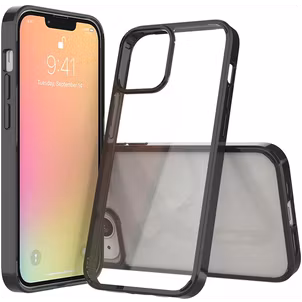 Mobigear Crystal iPhone 13 Hoesje Hardcase Backcover - Zwart