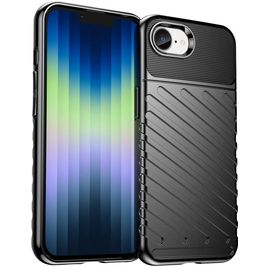 Mobigear Groove iPhone 17e Hoesje Flexibel TPU Backcover - Zwart