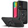 Mobigear Armor Ring Cam Slide Samsung Galaxy M53 Hoesje Hardcase Backcover Shockproof met Ringhouder - Zwart