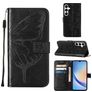 Mobigear Butterfly Samsung Galaxy A35 Hoesje Bookcase Portemonnee - Zwart