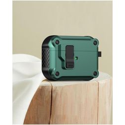 Mobigear Armor Clip Apple AirPods Pro 3 Hardcase Hoesje - Groen