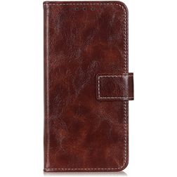 Mobigear Basic OPPO A76 Hoesje Bookcase Portemonnee - Bruin